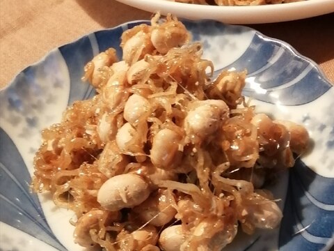節分豆(炒り大豆)で作り置き☆カリカリちりめん大豆